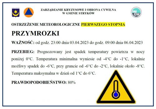 Plakat informacyjny