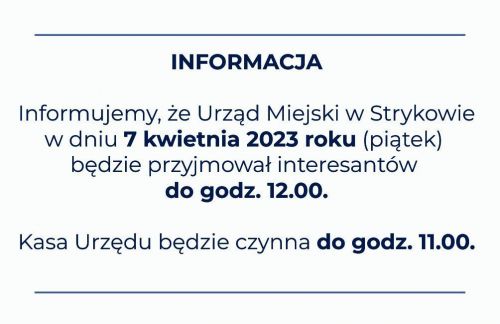 Plakat informacyjny
