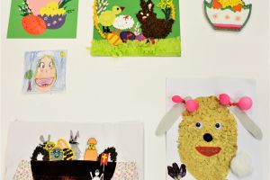 Prace uczestników wielkanocnego konkursu plastycznego OKiR w Strykowie