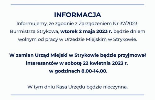 Plakat informacyjny