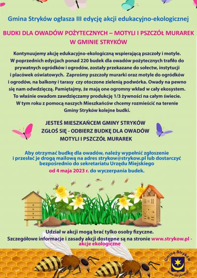 Budki dla owadów pożytecznych - III edycja