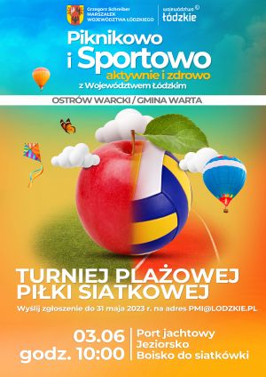 Turniej siatkówki plakat