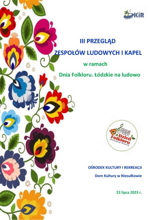 III Przegląd Zespołów Ludowych i Kapel