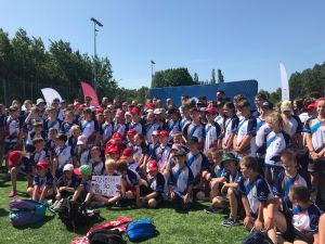 Impreza "Bądź aktywny w Dniu Dziecka" z udziałem SKS Bratoszewice, SKS Dobra i SKS Niesułków