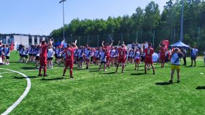 Impreza "Bądź aktywny w Dniu Dziecka" z udziałem SKS Bratoszewice, SKS Dobra i SKS Niesułków