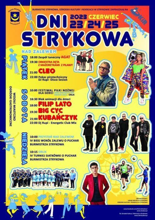 Plakat informacyjny, Dni Strykowa 2023