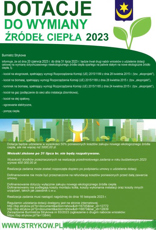 Dotacje na źródło ciepła 2023
