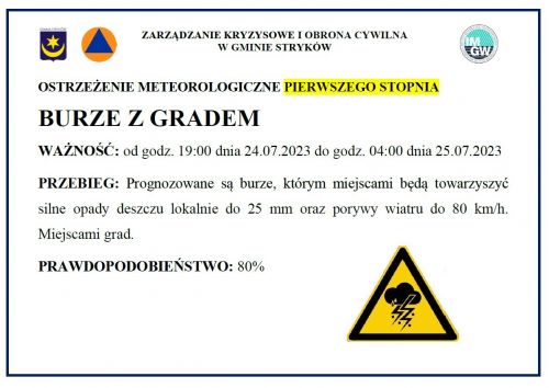 Plakat informacyjny