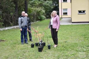 Akcja edukacyjno-ekologiczna „BĄDŹ EKO i zasadź w Gminie Stryków 🌳” - edycja jesień 2023. Przekazanie krzewów owocowych dla...