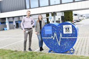 Karolina Lada (Environment Supervisor) i Krystian Dziobiak (Junior Environment Specjalist), pracownicy firmy Corning przy...