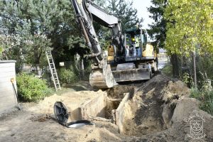 Budowa kanalizacji w ulicach Polna i Szafera - w trakcie realizacji