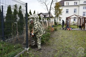 Szkoła Podstawowa Nr 1 w Strykowie, nowe nasadzenia zieleni na dziedzińcu obiektu
