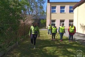 Pierwsze zajęcia SAS nordic walking w Dobrej, 9.05.23