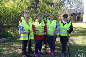 Pierwsze zajęcia SAS nordic walking w Dobrej, 9.05.23