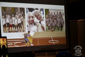 Jubileusz 10-lecia TK Basket Stryków, projekcja filmu podsumowującego dekadę działalności