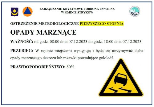 Plakat informacyjny