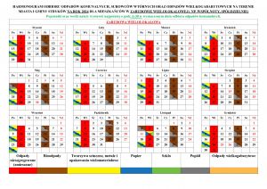 Harmonogram odbioru odpadów komunalnych w 2024 r. na terenie Gminy Stryków