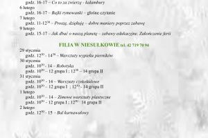 Ferie zimowe w Gminie Stryków 2024 r.