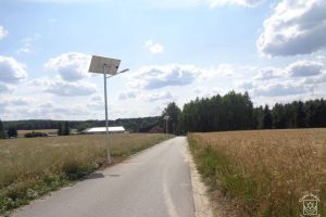 Budowa oświetlenia solarnego w Gminie Stryków w 2023, po wykonaniu zadania