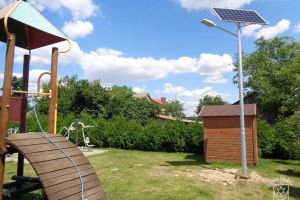 Budowa oświetlenia solarnego w Gminie Stryków w 2023, po wykonaniu zadania