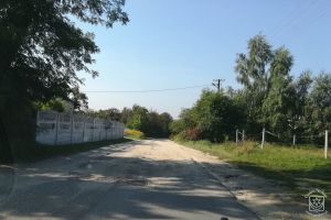 Przebudowa  drogi Dobra-Nowiny - Moskule - stan przed rozpoczęciem inwestycji