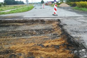 Modernizacja drogi w Sosnowcu - stan w trakcie realizacji inwestycji