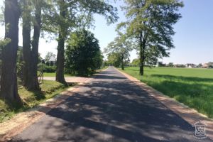 Remont drogi gminnej Osse - Bronin - stan po zakończeniu prac inwestycyjnych