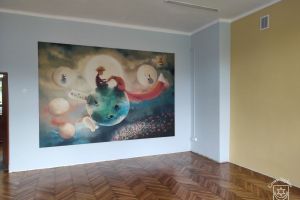 Prace remontowe w SP w Niesułkowie, po renowacji i malowaniu ścian w pracowniach