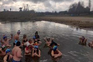 Morsowanie w strykowskim zalewie, WOŚP 2024