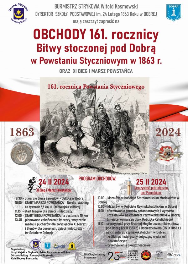 Obchody 161. rocznicy Bitwy stoczonej pod Dobrą w Powstaniu Styczniowym 1863 r.