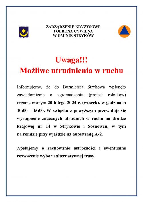 Plakat informacyjny