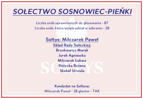 Wyniki w Sosnowcu-Pieńki