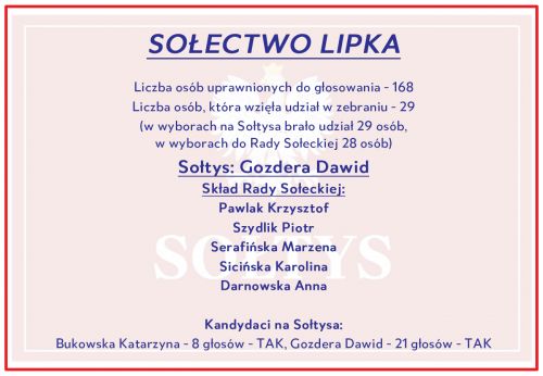 Wyniki w Lipce