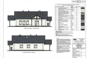Południowa i północna elewacja zaprojektowanej nowej świetlicy w Tymiance