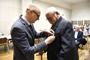 Uroczystość wręczenia medali "Za Długoletnie Pożycie Małżeńskie" w Gminie Stryków