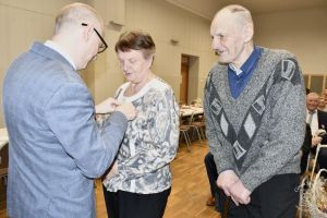 Uroczystość wręczenia medali "Za Długoletnie Pożycie Małżeńskie" w Gminie Stryków