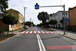 Budowa podwyższonego przejścia dla pieszych na ul. Kościuszki - stan po wykonaniu inwestycji