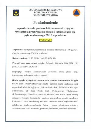 Plakat informacyjny