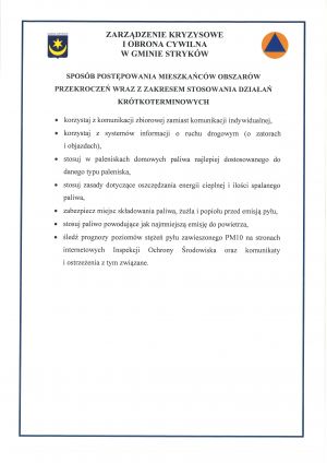 Plakat informacyjny