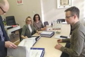 Hydrofornia w Dobrej. Spotkanie robocze władz Gminy Stryków oraz wykonawcy dokumentacji.