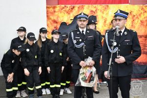 Gminny Dzień Strażaka w Strykowie; Prezes Zarządu Oddziału Miejsko-Gminnego ZOSP RP w Strykowie Marek Perek, Wiceprezes...
