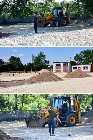 Prace na parkingu przy ul. Targowej w Strykowie