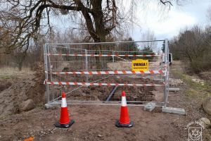 Budowa wodociągu w Niesułkowie, w trakcie prac budowlanych