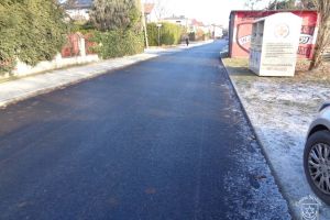 Remont ulic Słowackiego, Staszica, Orzeszkowej, Szafera i Starego Rynku w Strykowie, po wykonaniu nawierzchni na ul...