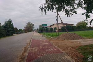 Budowa chodnika powiatowego w Kiełminie - stan po realizacji inwestycji