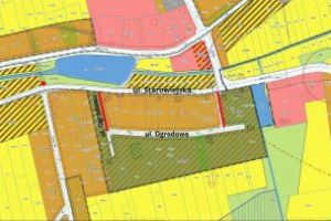 Projekt przebudowy dróg gminnych w Dobrej - mapka