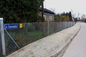 Przebudowa ulicy Starowiejskiej w Dobrej - stan po zakończeniu inwestycji