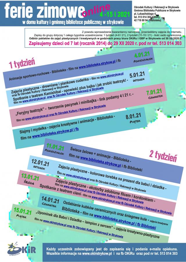 Ferie online w Domu Kultury i Bibliotece