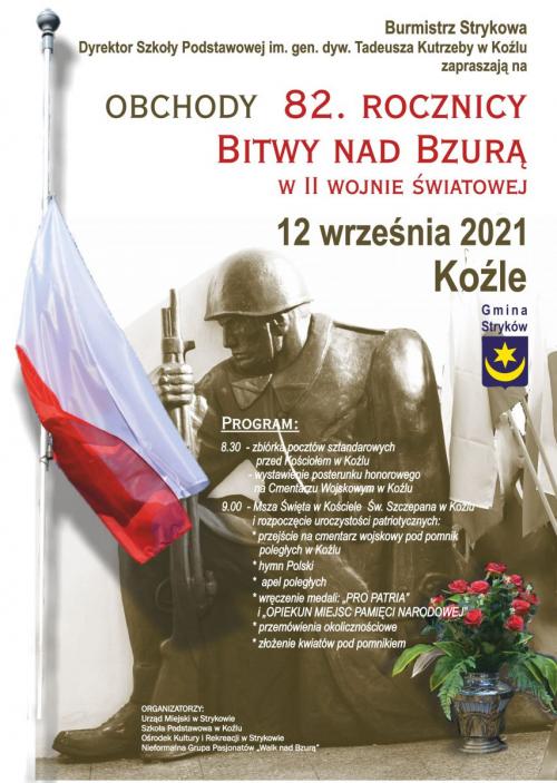 82. rocznica Bitwy nad Bzurą - uroczystości w Koźlu