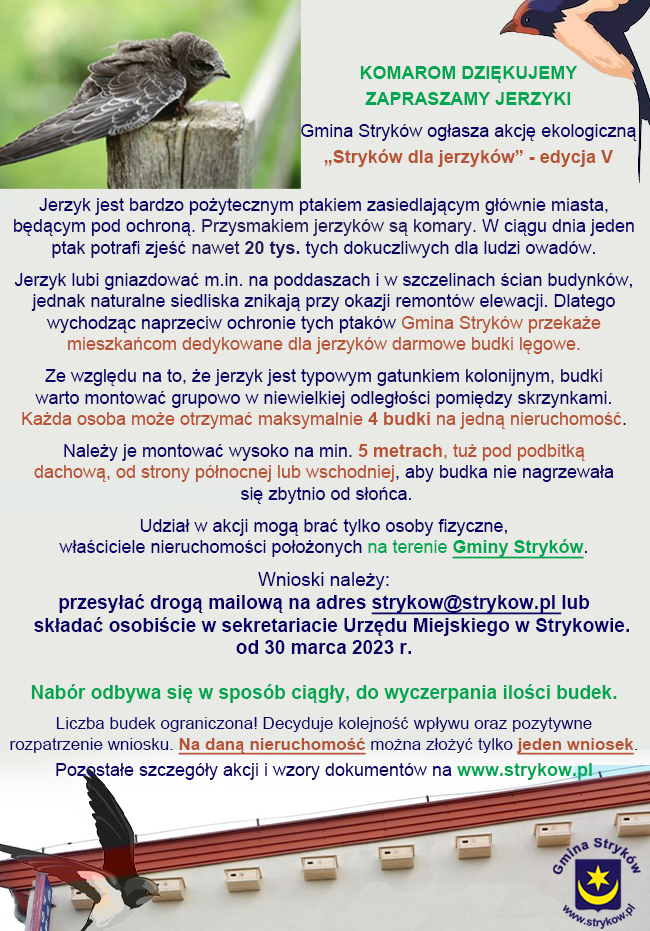 Start akcji ekologicznej Stryków dla Jerzyków